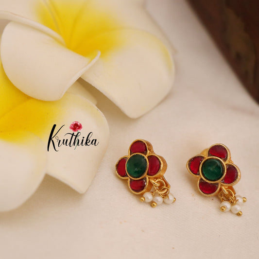 Beautiful Jadau Earcuffs | upper earrings | Bugadi Earrings E434
