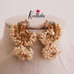Premium Cluster Pearls Peacock Elephants Design Jhumkas E455
