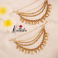 premium Three layer Red stone  Earchain  EC55
