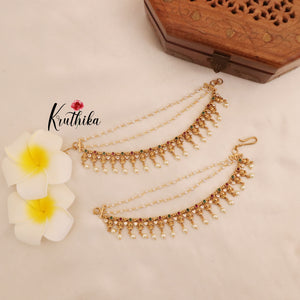 Premium Kempu Ear chains EC59