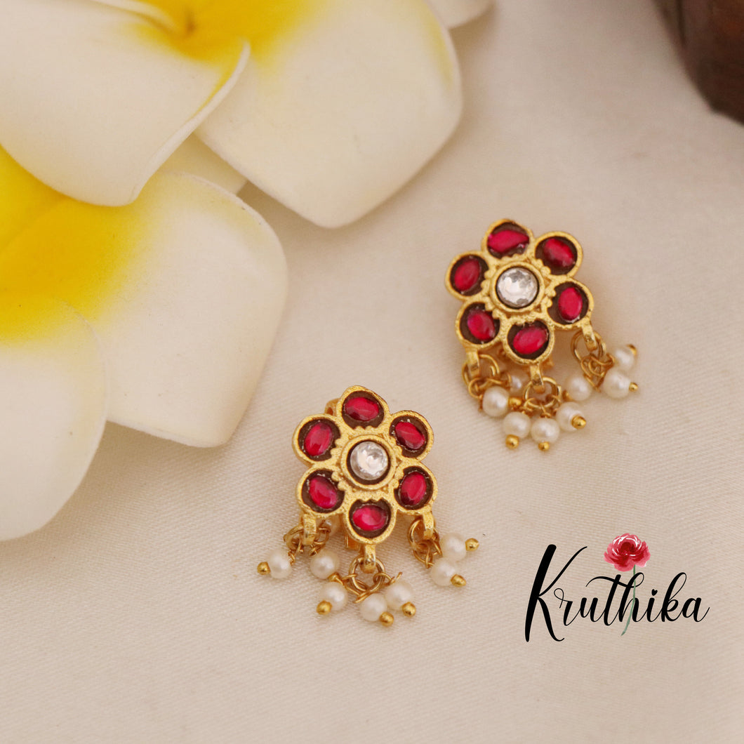 Beautiful Jadau Earcuffs | upper earrings | Bugadi Earrings E440