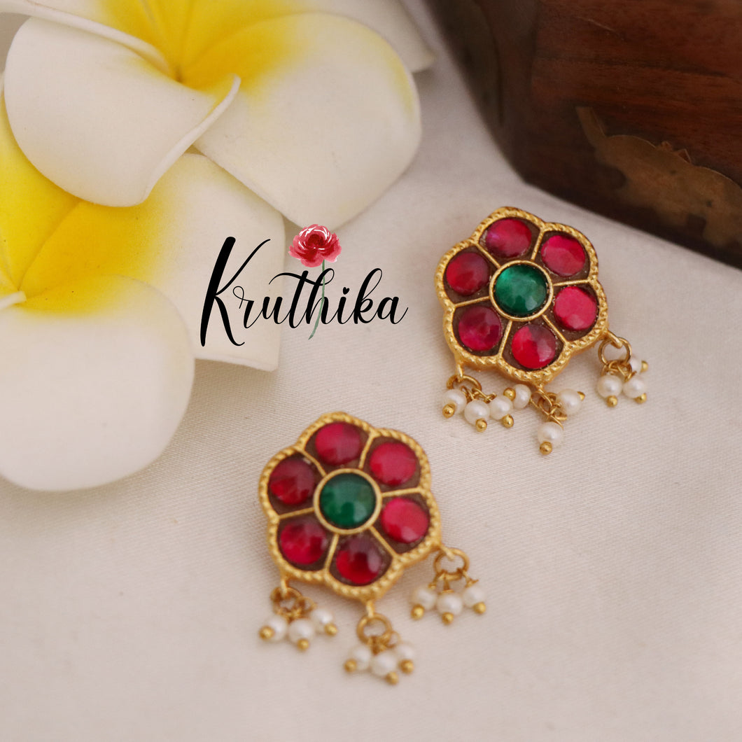 Beautiful Jadau Earcuffs | upper earrings | Bugadi Earrings E438