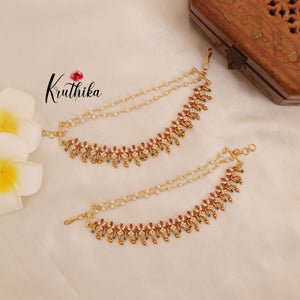 Premium multi stone  earchain EC66