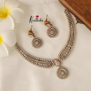 Pretty AD/CZ Necklace NC1510 ( Available in 3 Colours)