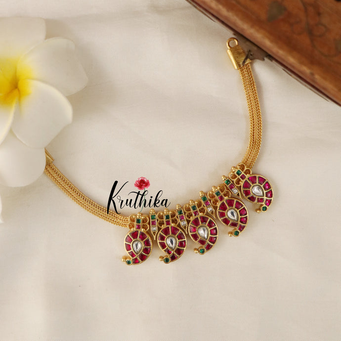 Premium mango Jadau Chain Set NC1521