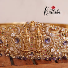 Premium Temple purple beads Hip belt vaddanam V212