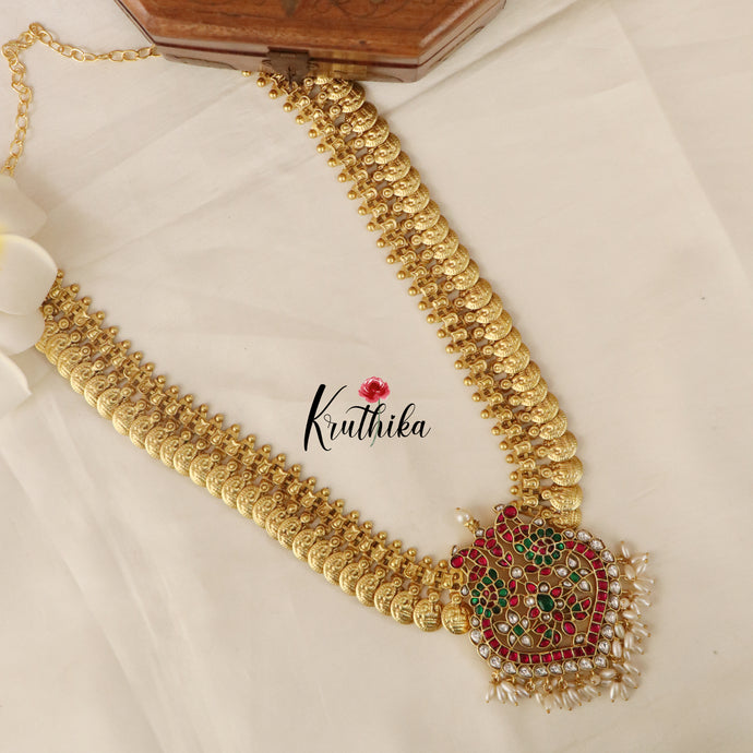 Premium Peacock Jadau Kasu Haaram LH706