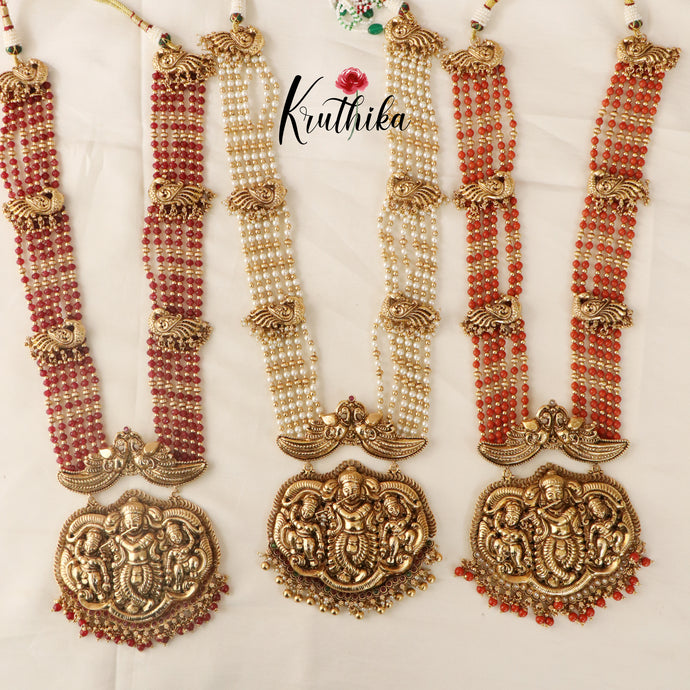 Grand Krishna Beads Haaram LH760 (Available in 3 Colours)