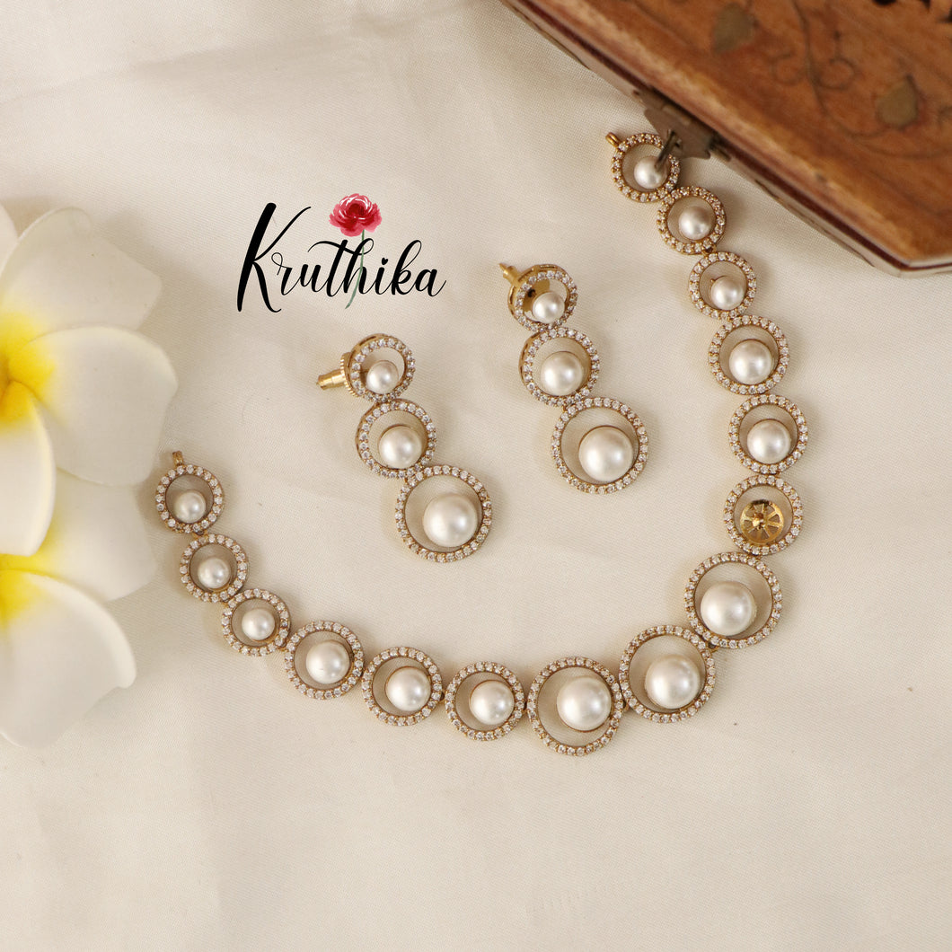 Sparkling AD Stones Necklace NC1544