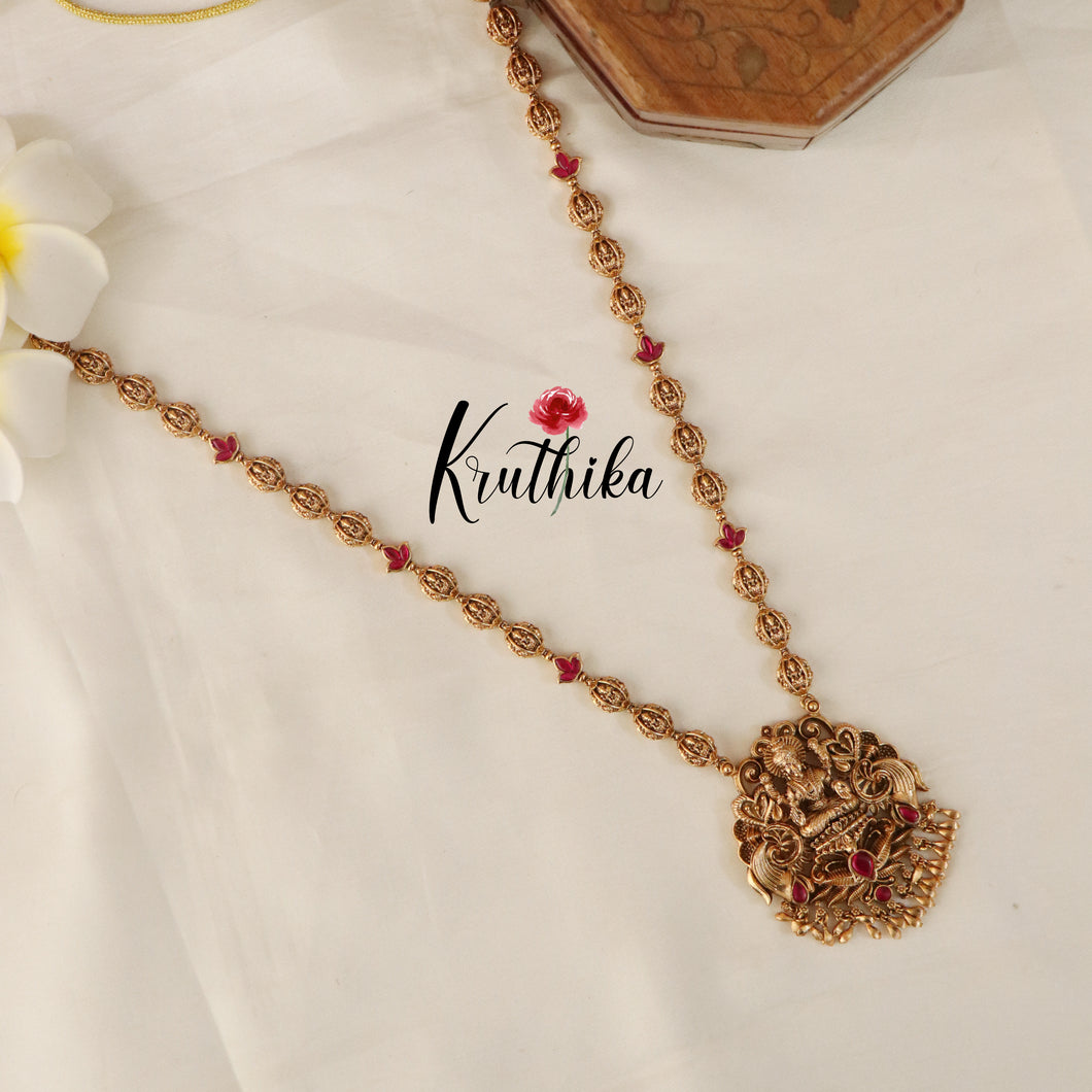 Simple Jadau Lakshmi Chain LH763 (Available in two colors)