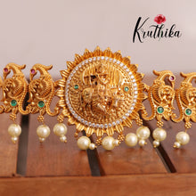 Simple krishna kemp golden beads Hip belt vaddanam V233