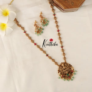 Simple Jadau Lakshmi Chain LH763 (Available in two colors)