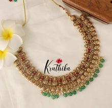 Beautiful Kasu Lakshmi Coral necklace NC1520 (Available in two colors)