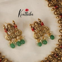 Beautiful Kasu Lakshmi Coral necklace NC1520 (Available in two colors)