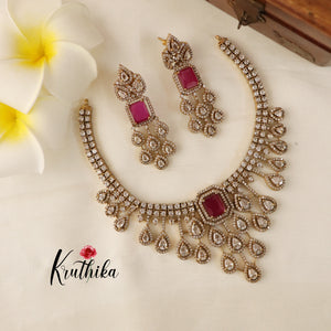 Beautiful AD Necklace NC1512 ( Available in 2 colours)