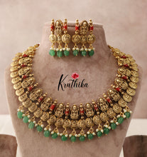 Beautiful Kasu Lakshmi Coral necklace NC1520 (Available in two colors)