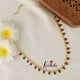 Simple kemp tear drop pendants invisible chain NC1523 (Three color options)