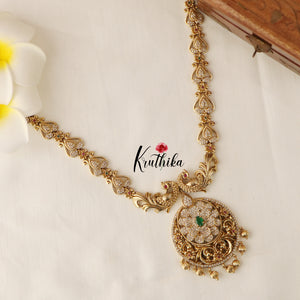 Beautiful Peacock Cutwork Necklace NC1507