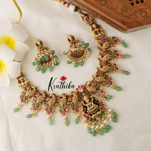 Premium Elegant Lakshmi Peacock Jadau Necklace NC1430