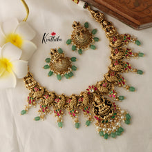 Premium Elegant Lakshmi Peacock Jadau Necklace NC1430