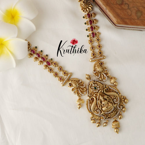 Beautiful two layer Kemp Lakshmi Devi necklace NC1541