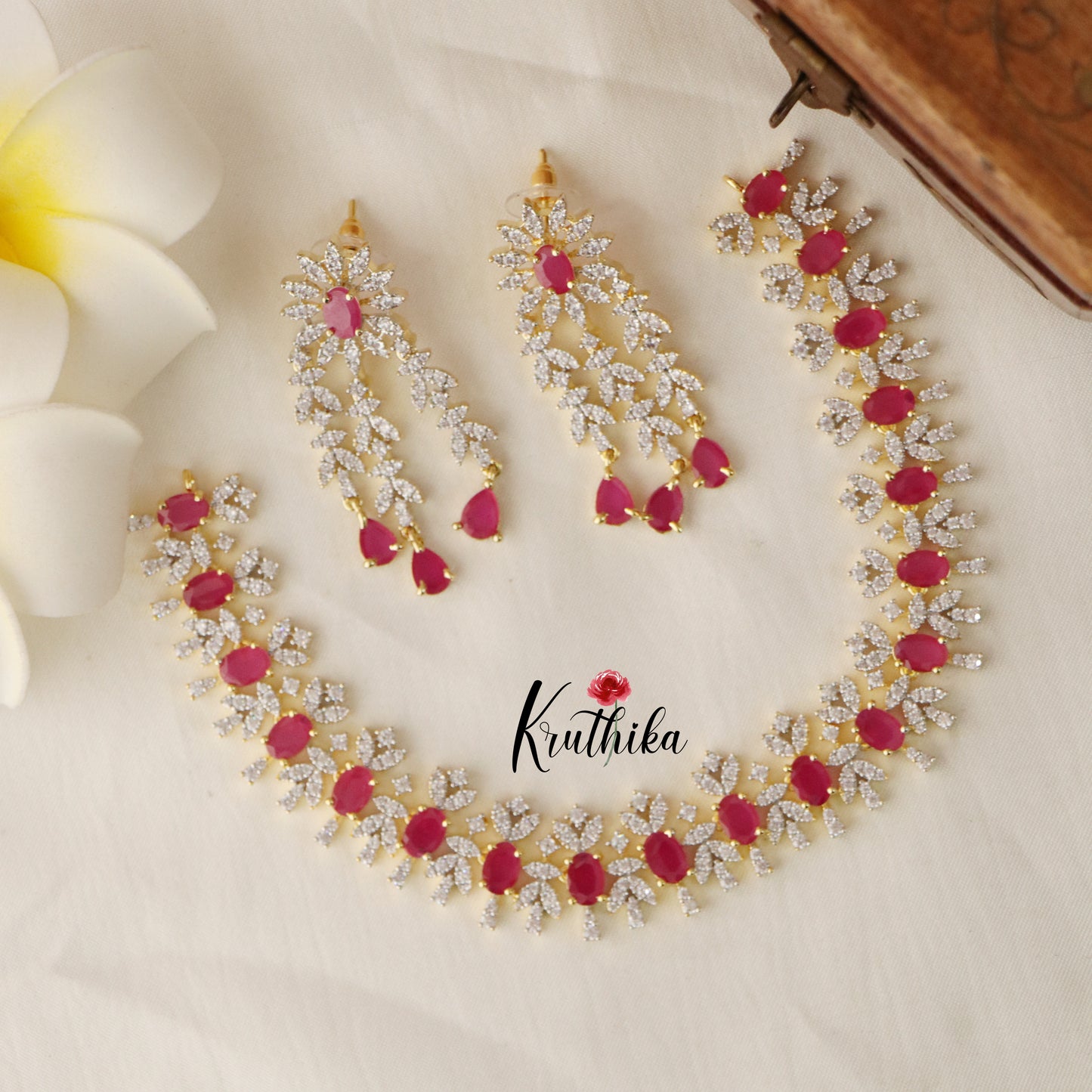 Pretty CZ Necklace NC1468( Available in 5 colours)