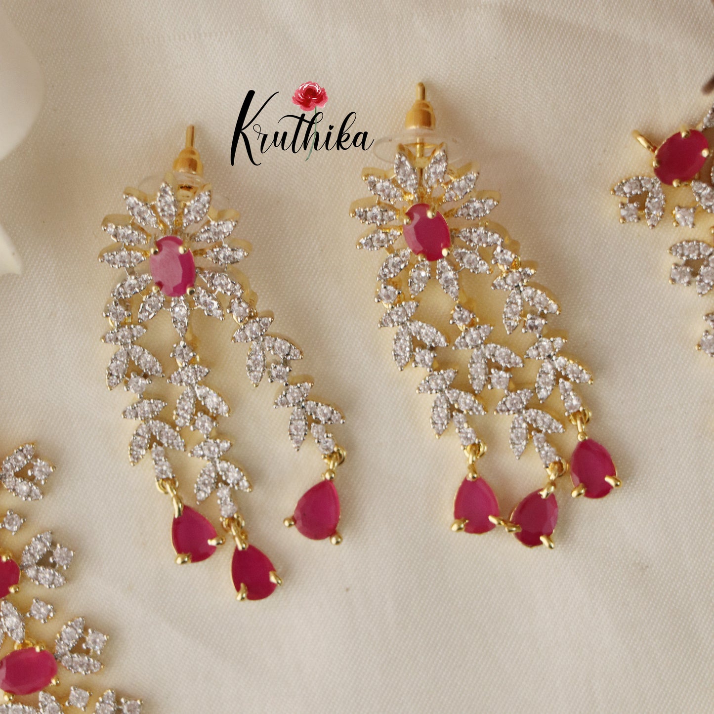 Pretty CZ Necklace NC1468( Available in 5 colours)