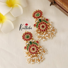 Grand Peacock Kempu Haaram LH707