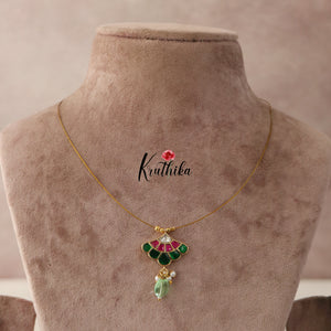 Jadau Pendant Invisible chain NC1531 (three color options)