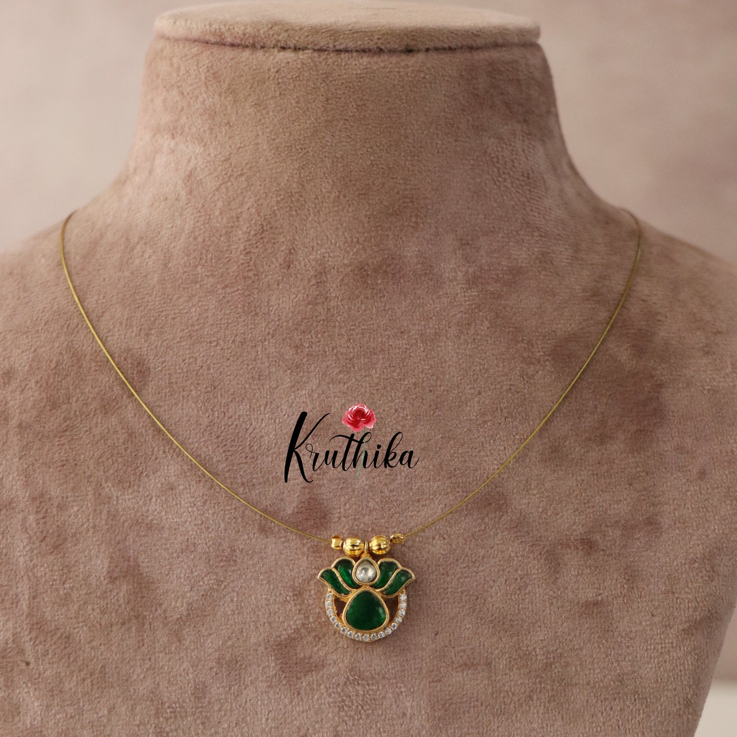 Jadau  Pendant Invisible chain NC1527 (three color options)