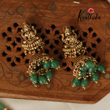 Grand Onyx Beads Lakshmi Peacock Elephants Haaram LH745 ( Available in 2 colours)