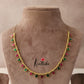 Simple kemp tear drop pendants invisible chain NC1523 (Three color options)