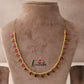 Simple kemp tear drop pendants invisible chain NC1523 (Three color options)