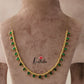 Simple kemp tear drop pendants invisible chain NC1523 (Three color options)