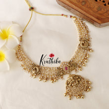 Beautiful Lakshmi Peacock Cutwork Necklace NC1435