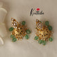 Pretty White Kundan Mango Semi Bridal set BS031