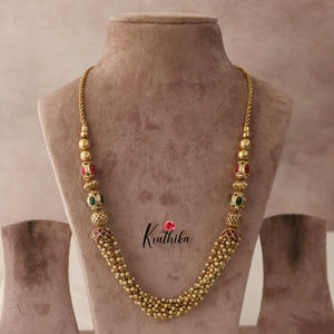 Trendy Cluster Golden beads kemp chain NC1533