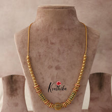 Trendy Golden beaded kemp chain NC1534