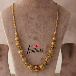 Beautiful Golden beaded kemp chain NC1538 (two color options)