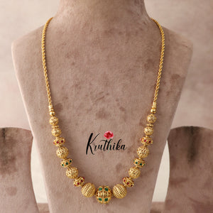 Beautiful Golden beaded kemp chain NC1538 (two color options)