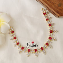 Sparkling AD/CZ Necklace NC1662 ( Available in 2 Colours)