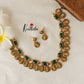 Pretty Lakshmi Coin Kempu Necklace NC1456( Available in 3 colours)