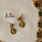 Pretty Lakshmi Coin Kempu Necklace NC1456( Available in 3 colours)