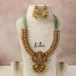 Grand onyx Beads Lakshmi Peacock Kempu Haaram LH750
