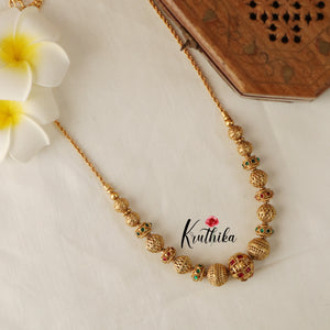 Beautiful Golden beaded kemp chain NC1538 (two color options)