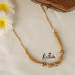Trendy Golden beaded kemp chain NC1535