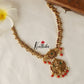 Pretty Lakshmi Peacock Kempu Necklace NC1463