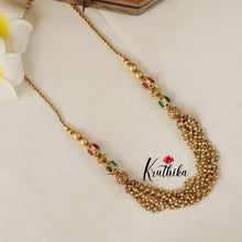 Trendy Cluster Golden beads kemp chain NC1533