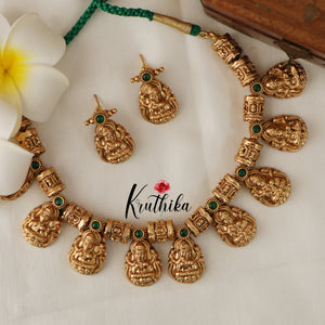 Beautiful Antique Lakshmi Necklace NC1668 ( Available in 3 Colours)