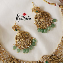 Pretty Lakshmi Peacock Cutwork Necklace ( Available in 2 colours) NC1434